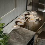 Dining room pendant light Modern villa dining room Kitchen pendant light designer glass Multi-head Hanging Lamp pendant light