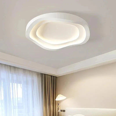 Lyra Sculptural Wave Ceiling Light – Modern Minimalist LED Flush Mount for Bedrooms & Studies