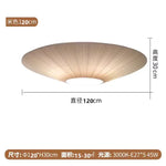 Kumo Pleated Parasol Ceiling Light – Japandi Minimalist Fabric Saucer Semi-Flush Mount