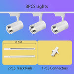 Kuro Modern Architectural Track Lighting – High-Output Aluminum LED Studio Spotlight