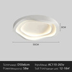 Lyra Sculptural Wave Ceiling Light – Modern Minimalist LED Flush Mount for Bedrooms & Studies