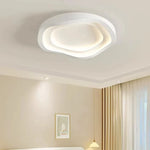 Lyra Sculptural Wave Ceiling Light – Modern Minimalist LED Flush Mount for Bedrooms & Studies