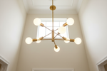 Helios Sputnik Chandelier - Gold - Entryway